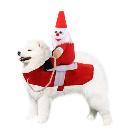 Christmas Pet Riding Dress for Small & Large Dogs