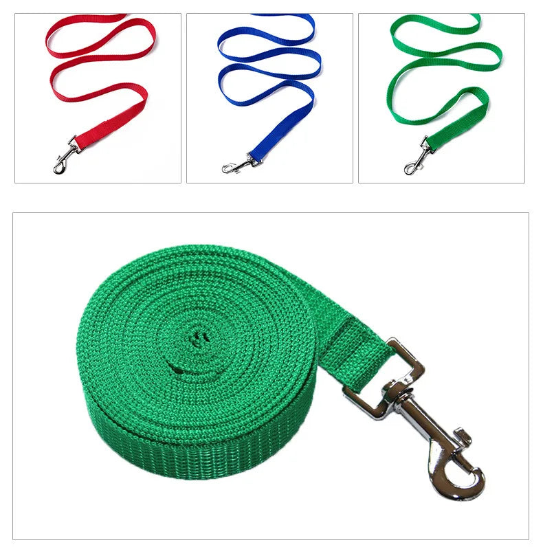 Nylon Dog Training Leash - Adjustable Length Options