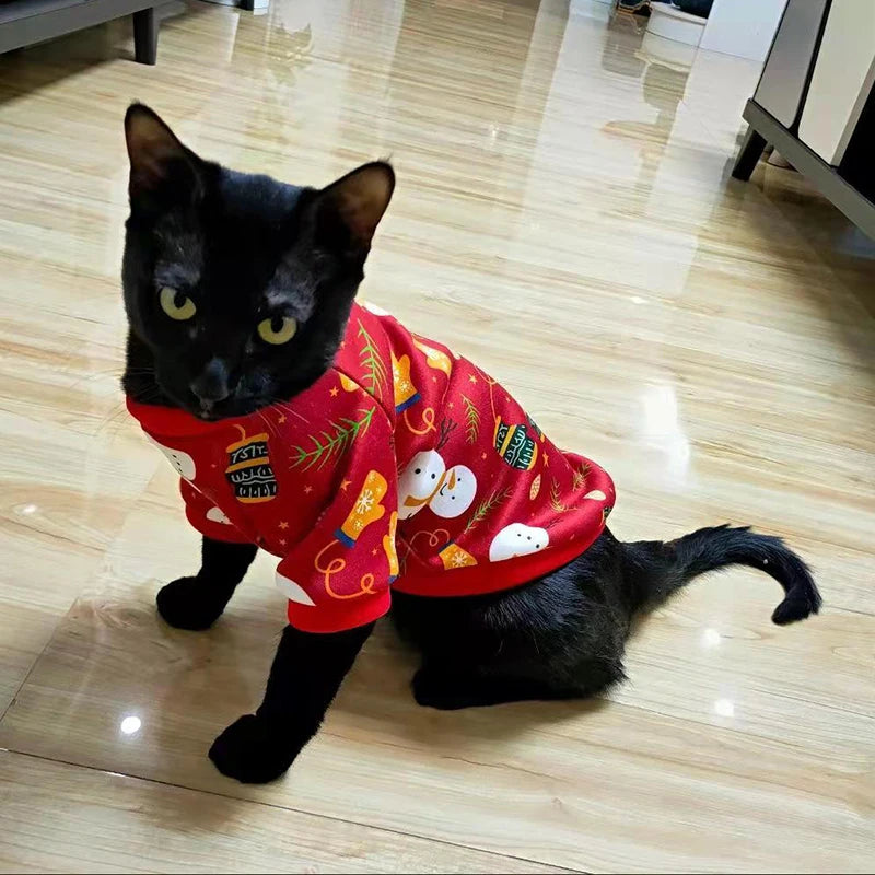 Warm Hoodie Sweater Costume for Cats and Small Dogs