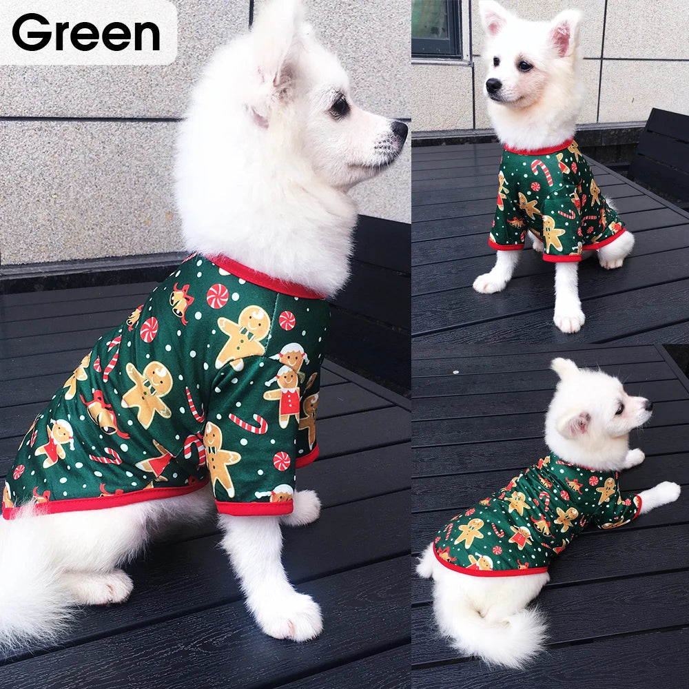 Santa Hoodie for Small Dogs - Winter Coat Costume Apparel