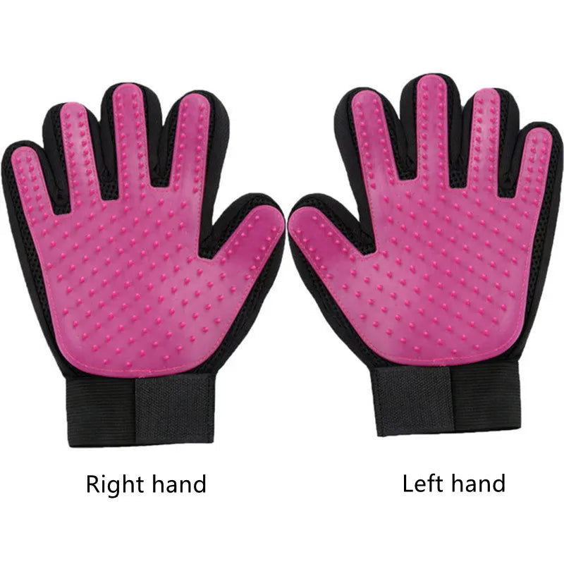 Silicone Cat and Dog Grooming Massage Brush Glove