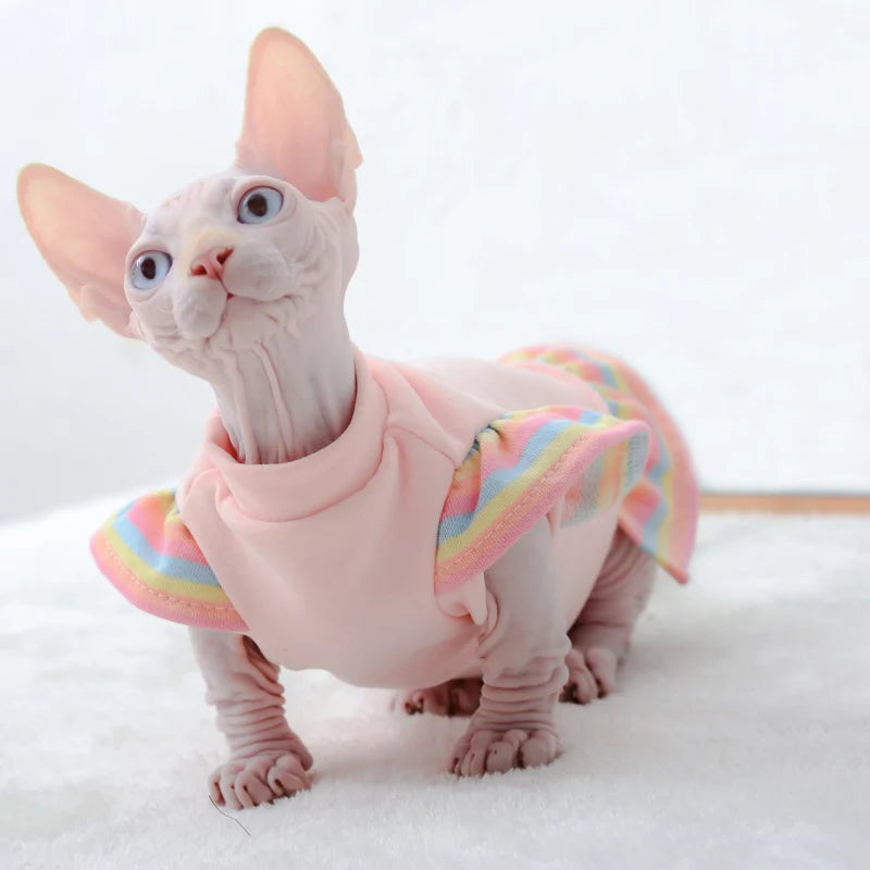 Cozy Cotton Hoodies for Hairless Cats and Kittens