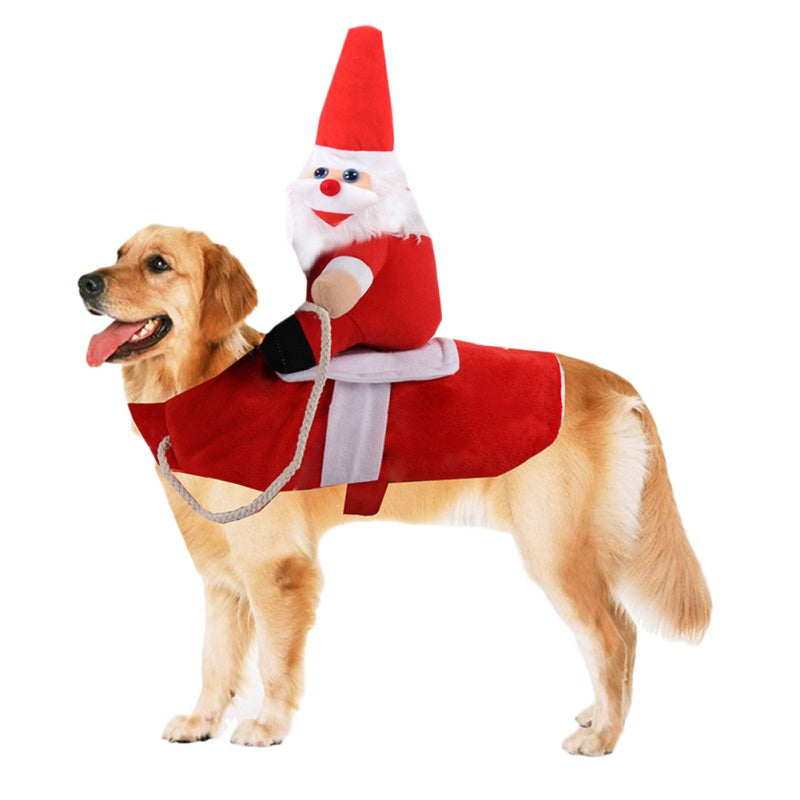 Christmas Pet Riding Dress for Small & Large Dogs