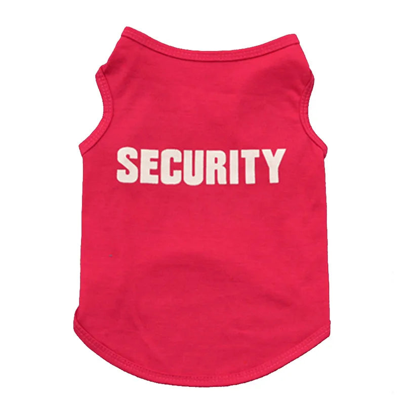 Cotton SECURITY Costume for Cats and Small Dogs