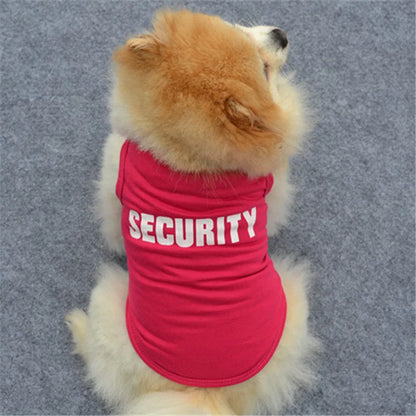 Cotton SECURITY Costume for Cats and Small Dogs