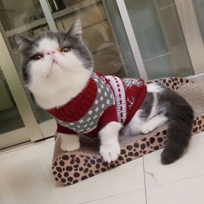 Winter Warm Cat Sweater Pullover for Sphynx and Pets