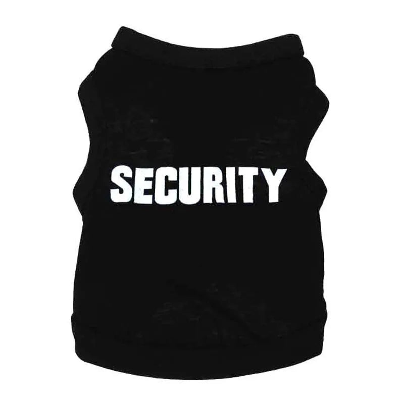 Cotton SECURITY Costume for Cats and Small Dogs