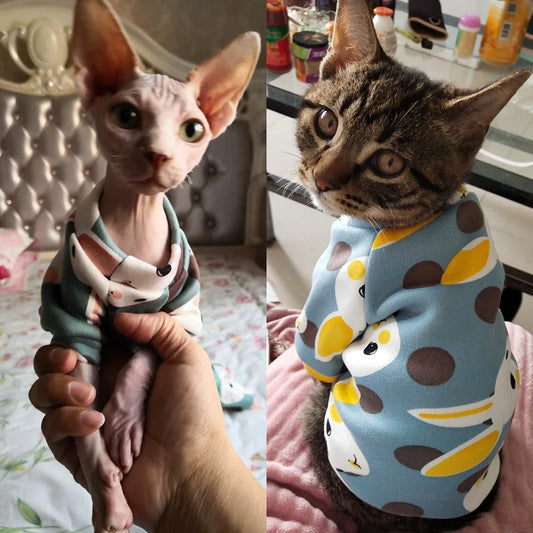 Winter Hoodie Costume for Cats - Warm Sweatshirt Outfit
