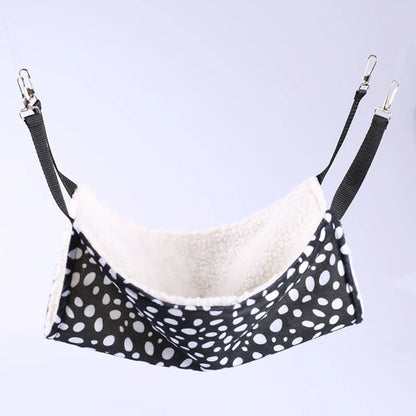 Warm Double Hammock Pet Bed for Cats and Small Animals