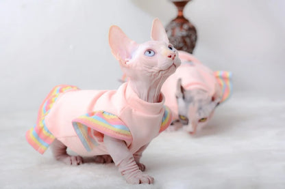 Cozy Cotton Hoodies for Hairless Cats and Kittens