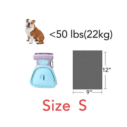 Portable Dog Pooper Scooper with Biodegradable Bags