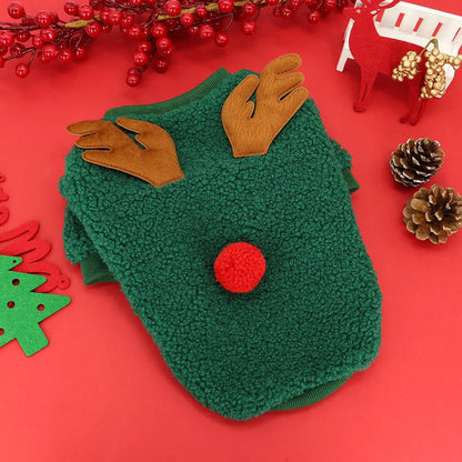 Santa Hoodie for Small Dogs - Winter Coat Costume Apparel