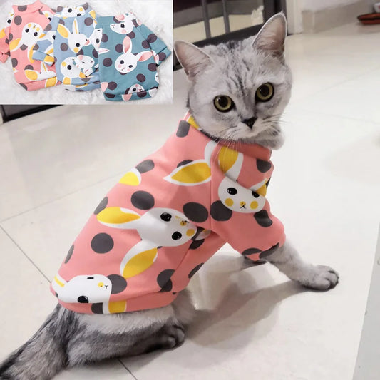 Warm Hoodie Sweater Costume for Cats and Small Dogs