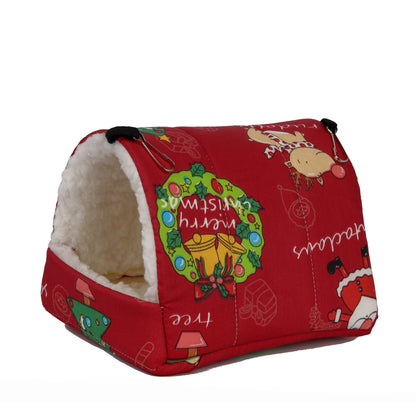 Cute Print Mini Pet Bed for Hamsters, Rabbits, and Guinea Pigs