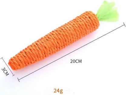 Carrot Teething Sticks for Cats - Bite & Scratch Resistant