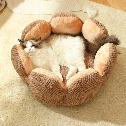 Cactus Flower Snuggly Puppy Kennel Mat for Warmth