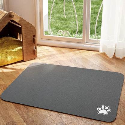 Absorbent Pet Feeding Mat for Dogs and Cats - Easy to Clean