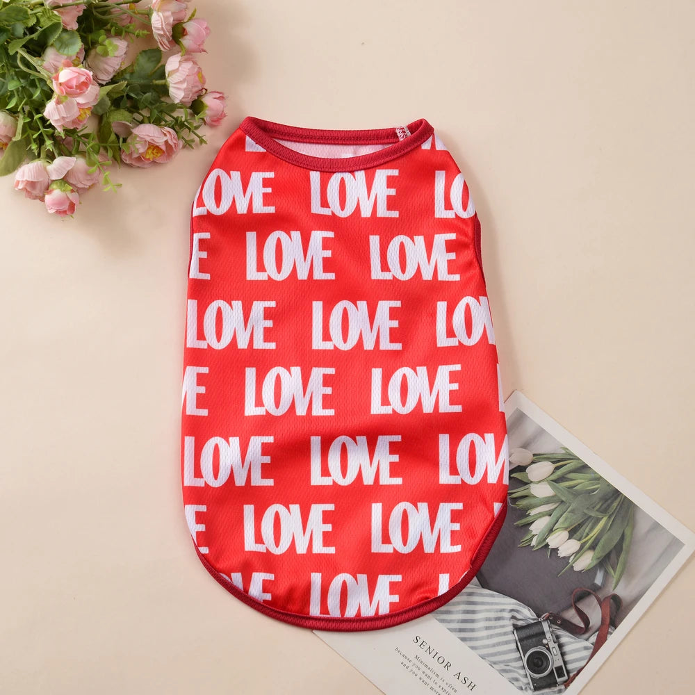 Summer T-Shirt Vest for Small Medium Dogs and Cats