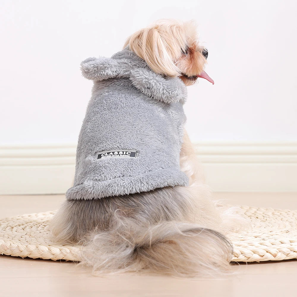 Fleece Hoodie for Small Dogs and Cats - Warm Winter Coat