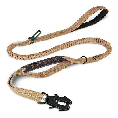 Heavy Duty Bungee Dog Leash with Car Seatbelt for Large Dogs