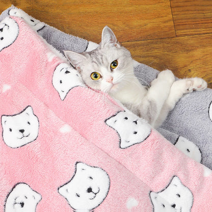 Warm Flannel Cat and Dog Mat - Soft, Breathable Comfort