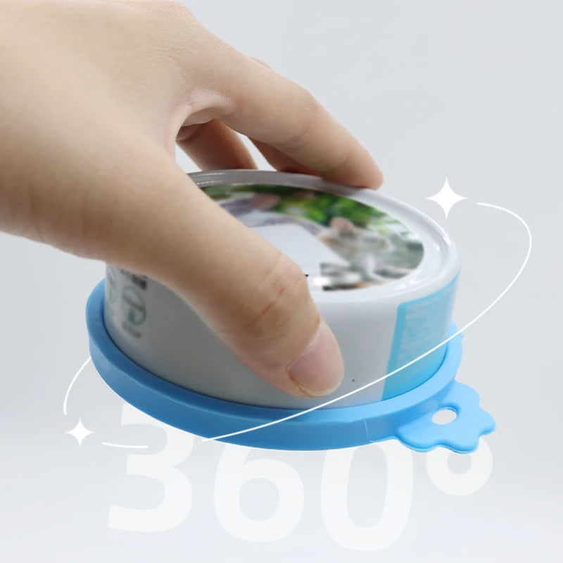 Reusable Silicone Pet Food Can Covers for Dogs and Cats