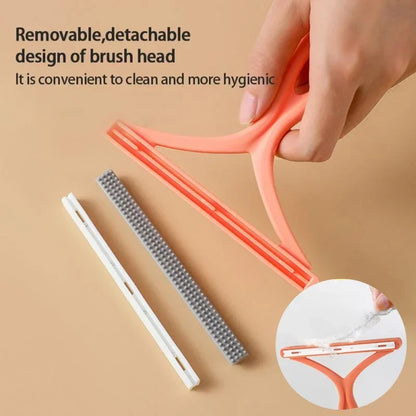 Silicone Double-Sided Pet Hair Removal Brush for Home Use