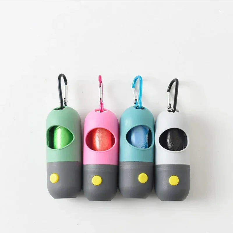 Light-Up Dog Poop Bag Dispenser with Eco-Friendly Bags