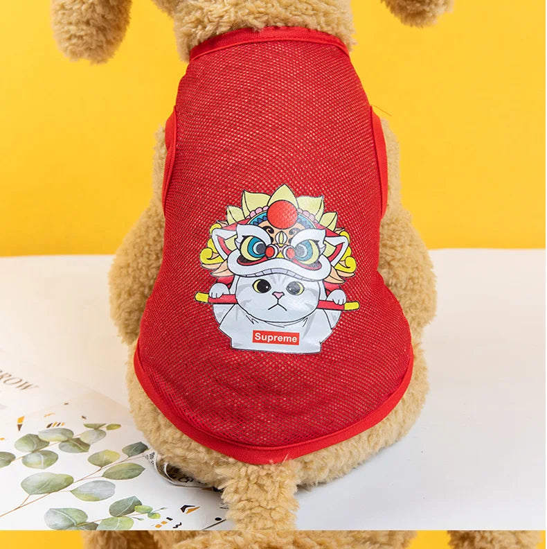 Summer Vest Tshirt for Small Dogs and Puppies