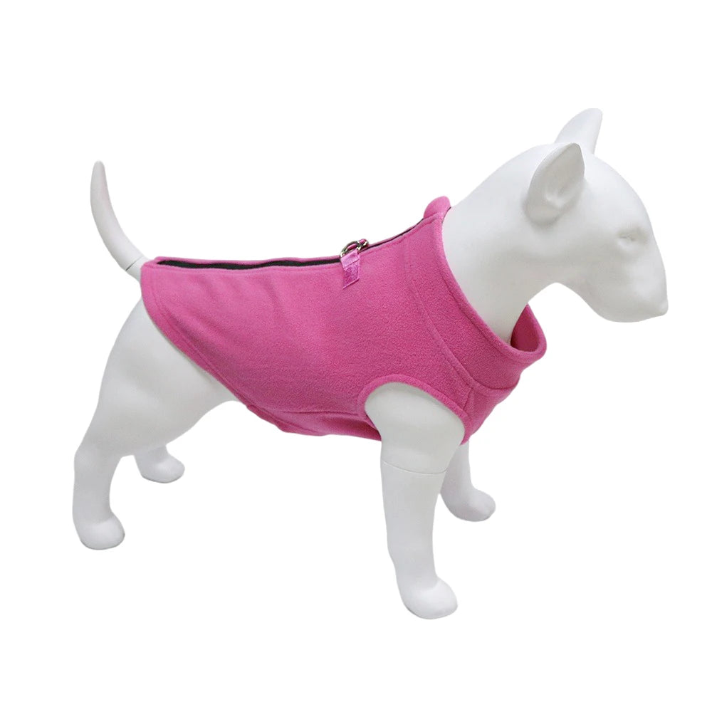 Soft Fleece Dog Jacket for Small to Medium Pets