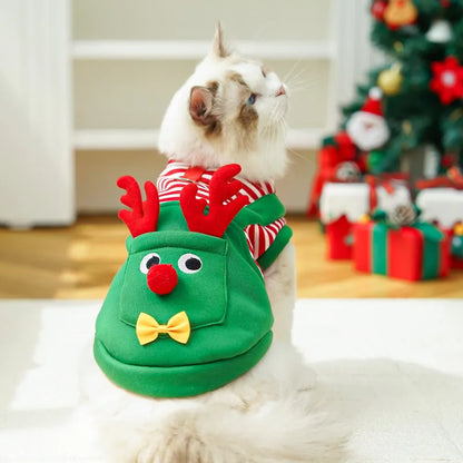 Elk Pocket Christmas Sweatshirt for Dogs and Cats