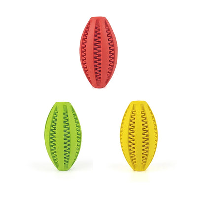 Natural Rubber Dog Chew Toy Ball for Teeth Cleaning