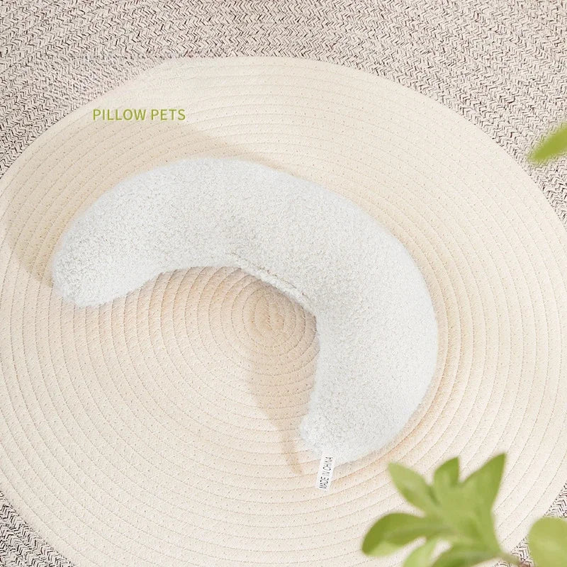 Crescent Shaped Soft Pillow for Cats and Dogs