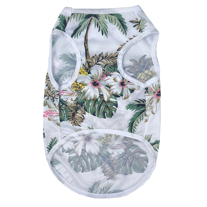 Summer Island Print Vest for Small Dogs and Cats