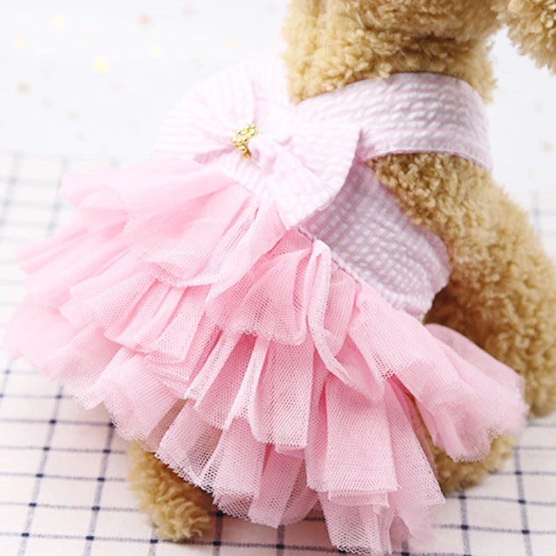 Lace Skirt Dress for Dogs and Cats - Summer Pet Apparel