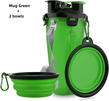 Collapsible Dog Water Bottle with Portable Bowls
