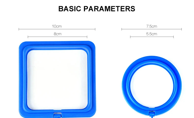 Portable Fish Feeding Ring with Suction Cups for Aquariums
