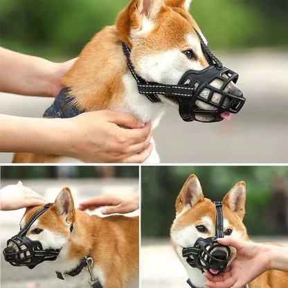 Breathable Soft Silicone Dog Muzzle for Chewing Prevention