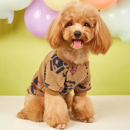 Small Dog Winter Hoodie Sweater for Poodle, Schnauzer, Bichon