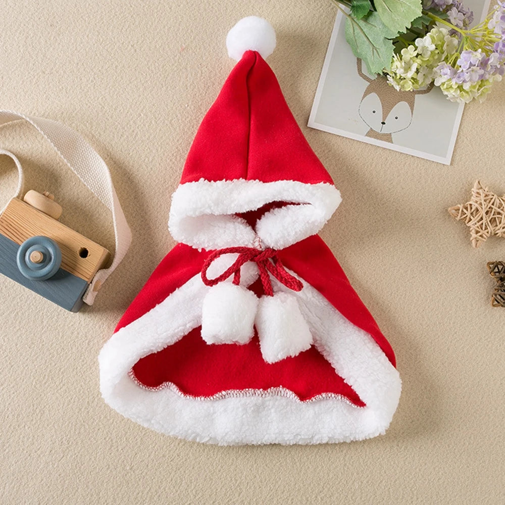 Christmas Santa Dog Hoodie Coat for Small Pets