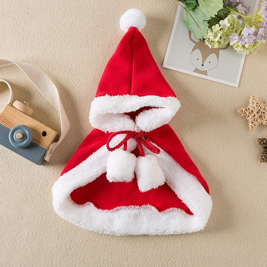 Christmas Santa Dog Hoodie Coat for Small Pets