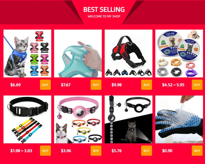 Durable Nylon Dog Collar and Reflective Leash Set