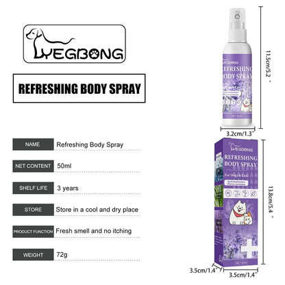 Lavender Oil Pet Deodorizer Spray for Dogs and Cats