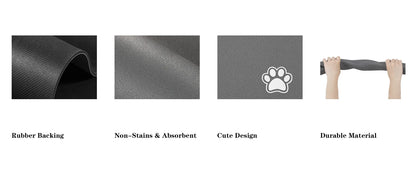 Absorbent Pet Feeding Mat for Dogs and Cats - Easy to Clean