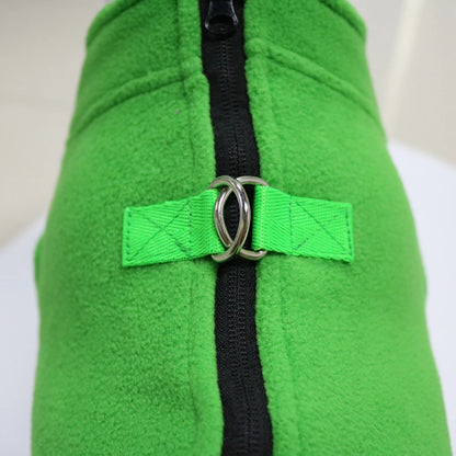 Soft Fleece Dog Jacket for Small to Medium Pets