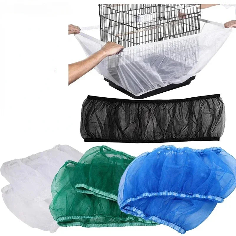 Bird Cage Cover – Elastic Mesh for Square and Round Cages