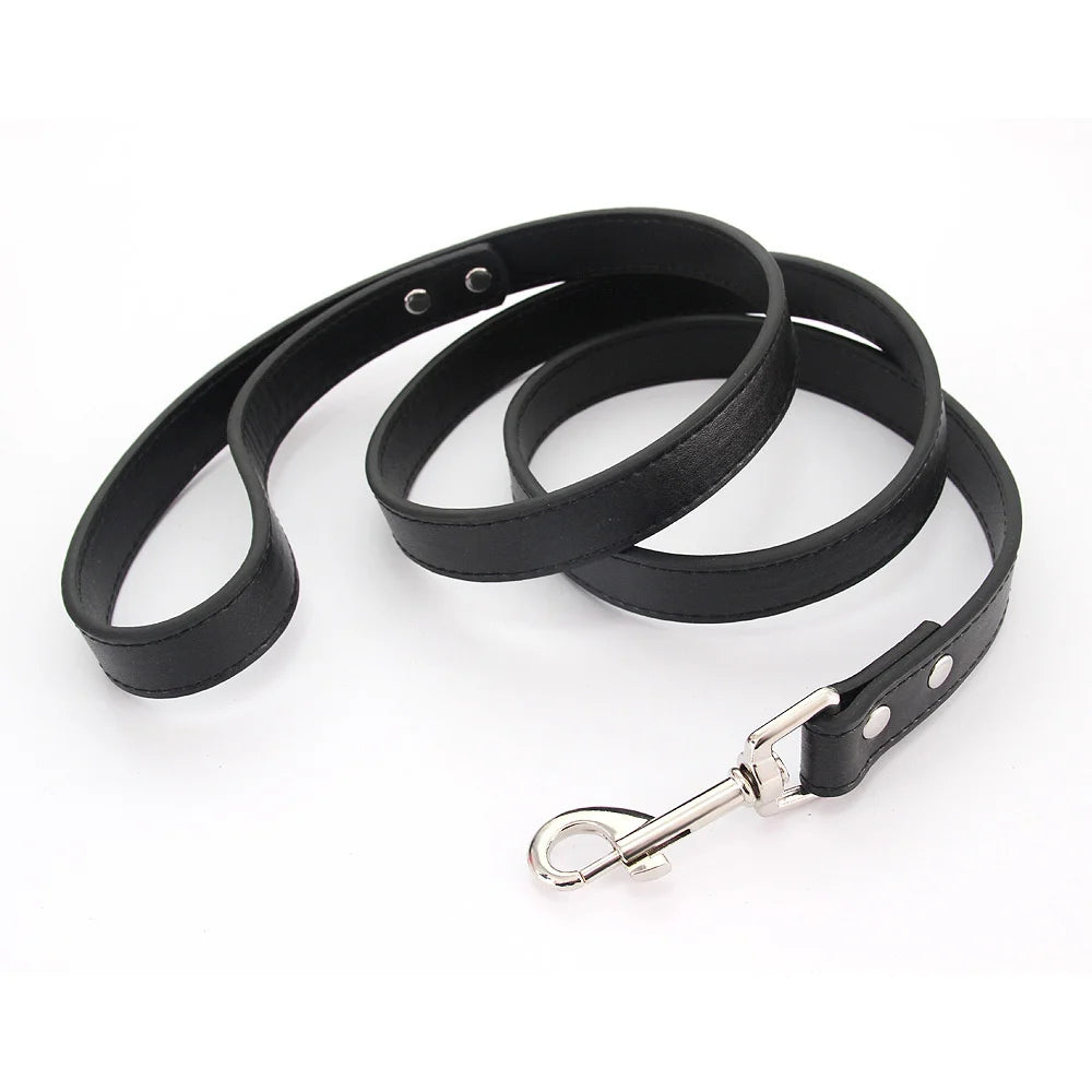 Colorful Leather Leashes for Small to Large Dogs and Cats