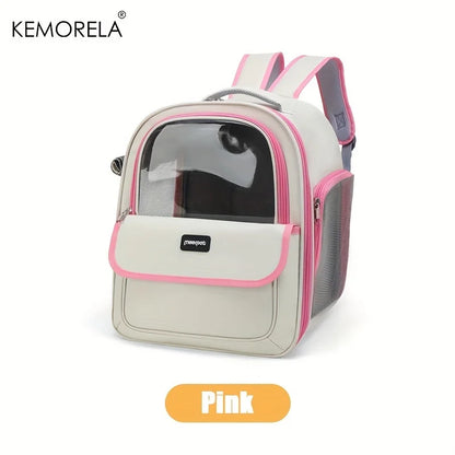 Large Transparent Pet Backpack for Cats and Dogs