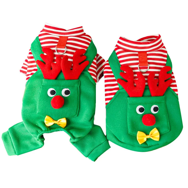 Elk Pocket Christmas Sweatshirt for Dogs and Cats