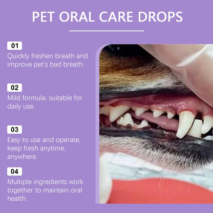 Pet Oral Cleaning Spray for Dogs and Cats - Freshens Breath